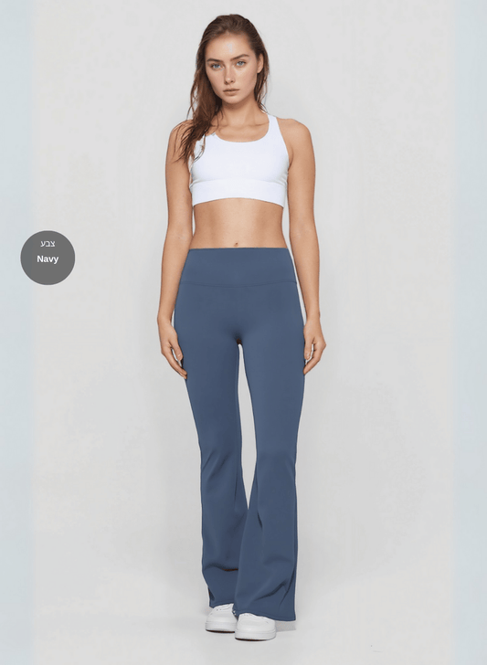 טייץ מתרחב פדלפון מחטב  High Waist - דגם Flare leggings