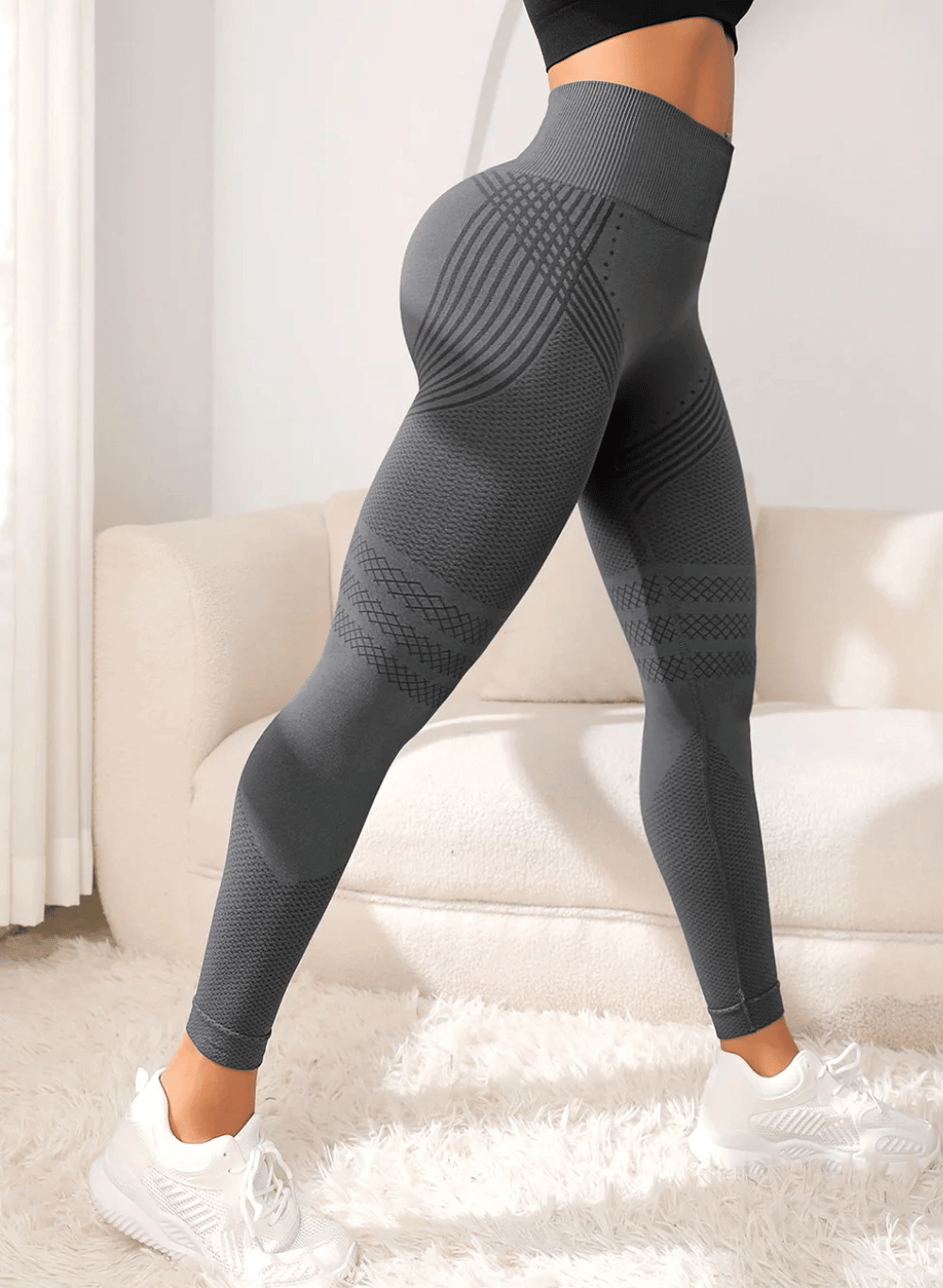 טייץ גזרת High Waist - דגם Fitness
