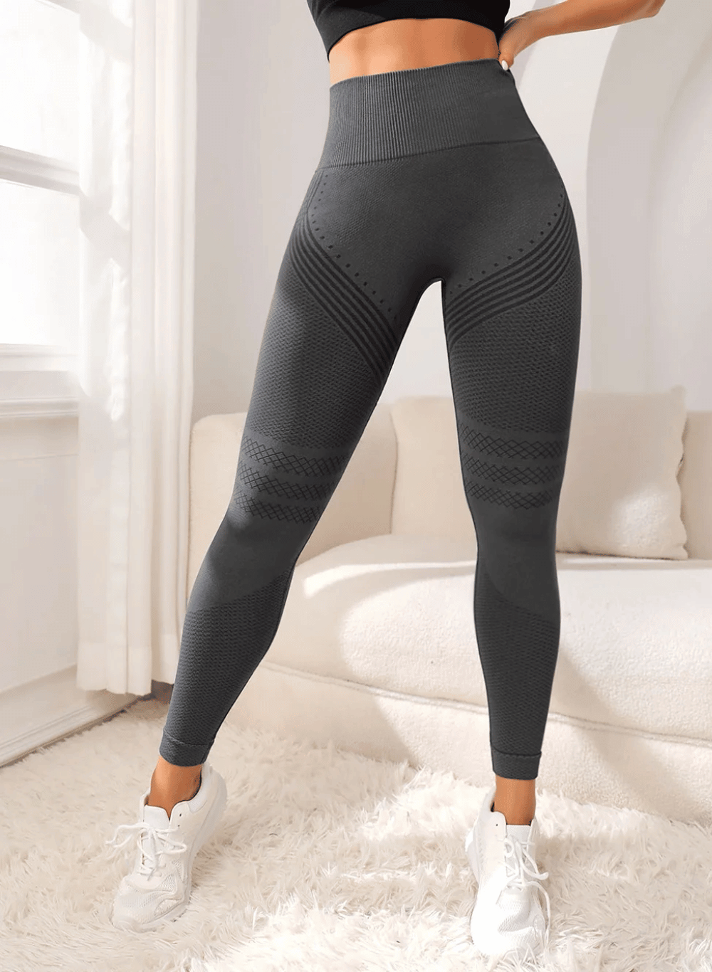 טייץ גזרת High Waist - דגם Fitness