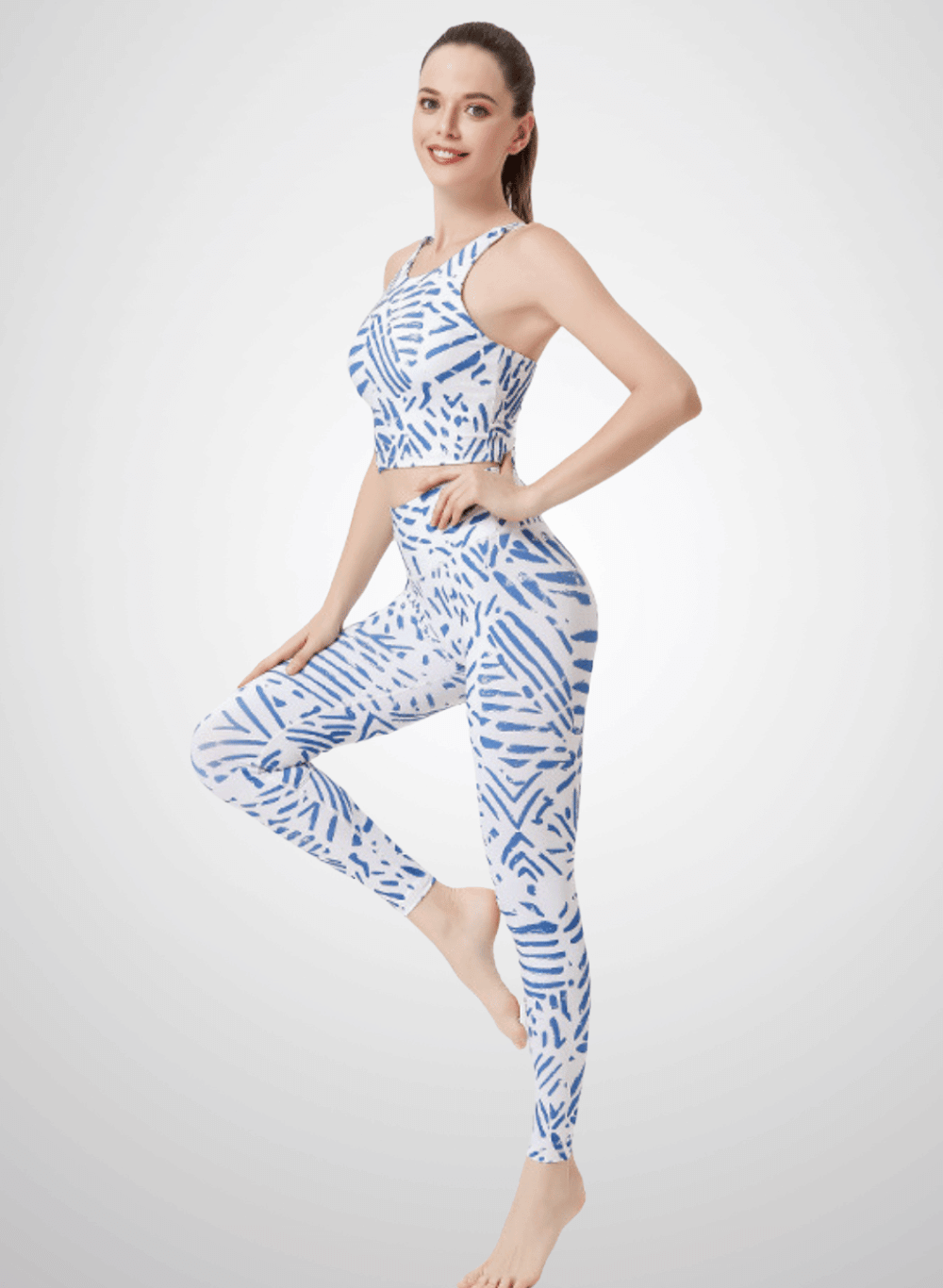 סט ספורט נשים  טייץ וטופ - דגם  Vibrance 2525 (set)