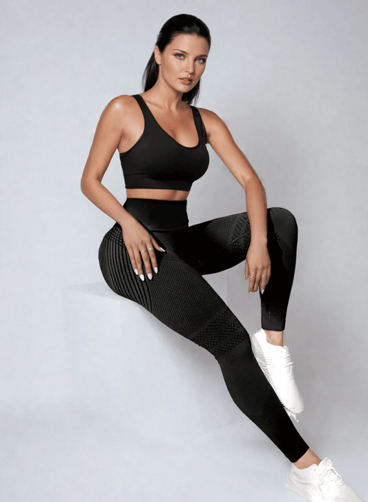 טייץ גזרת High Waist - דגם Fitness