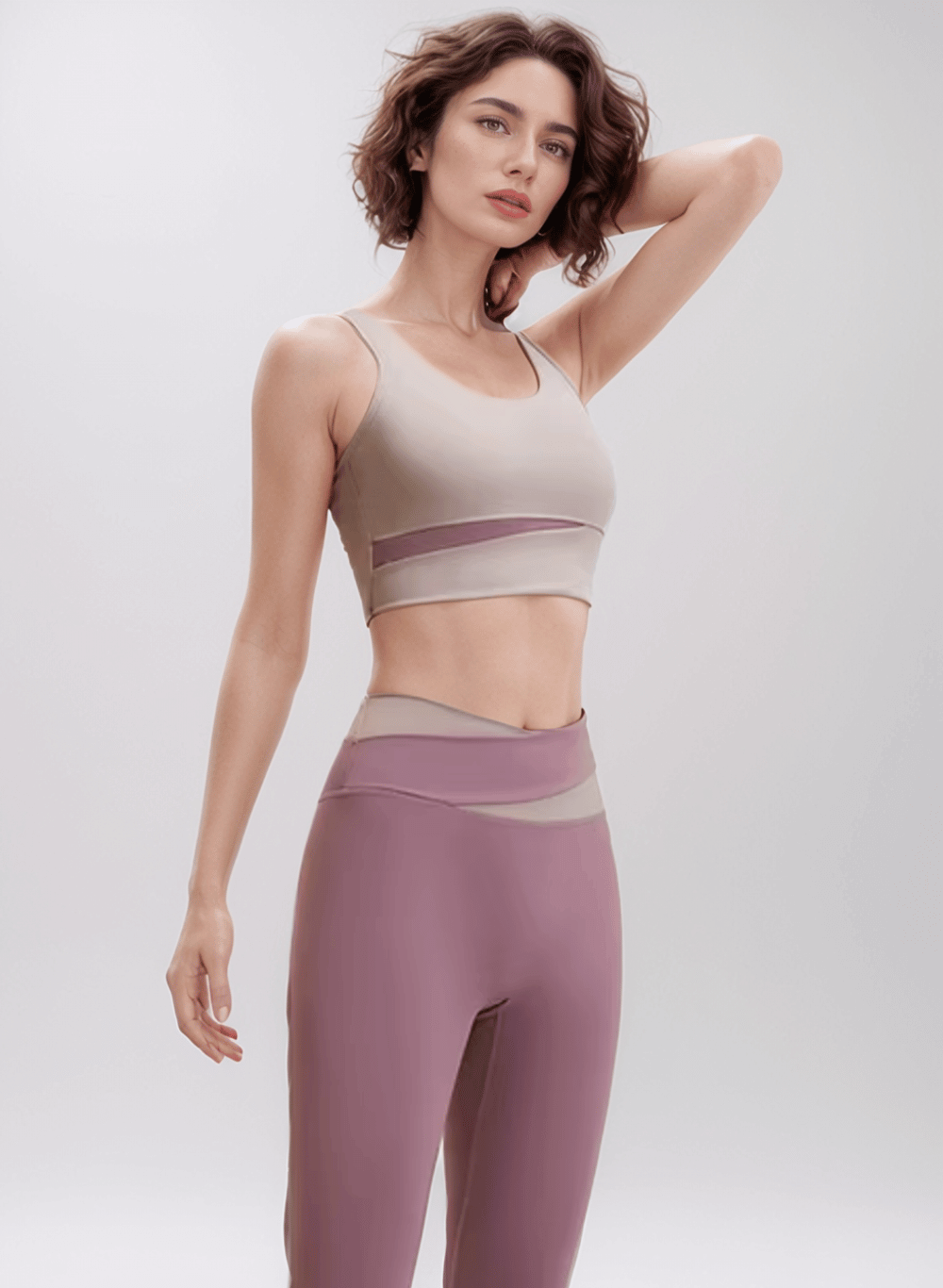 סט ספורט לנשים טייץ מחטב וטופ ספורט - דגם Propel