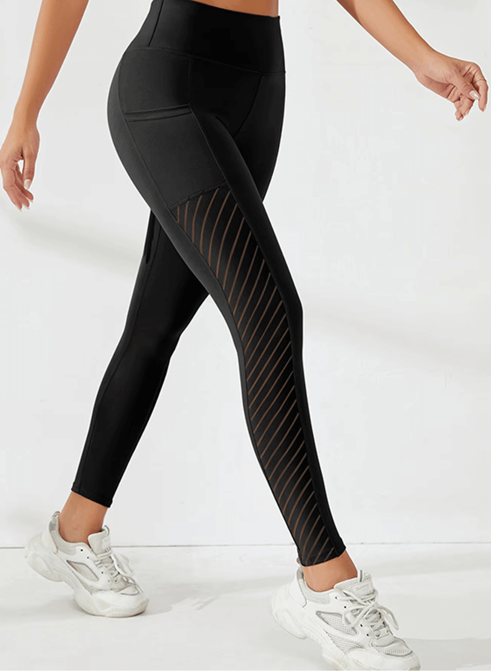 טייץ מחטב High Waist עם כיסים - דגם Propel