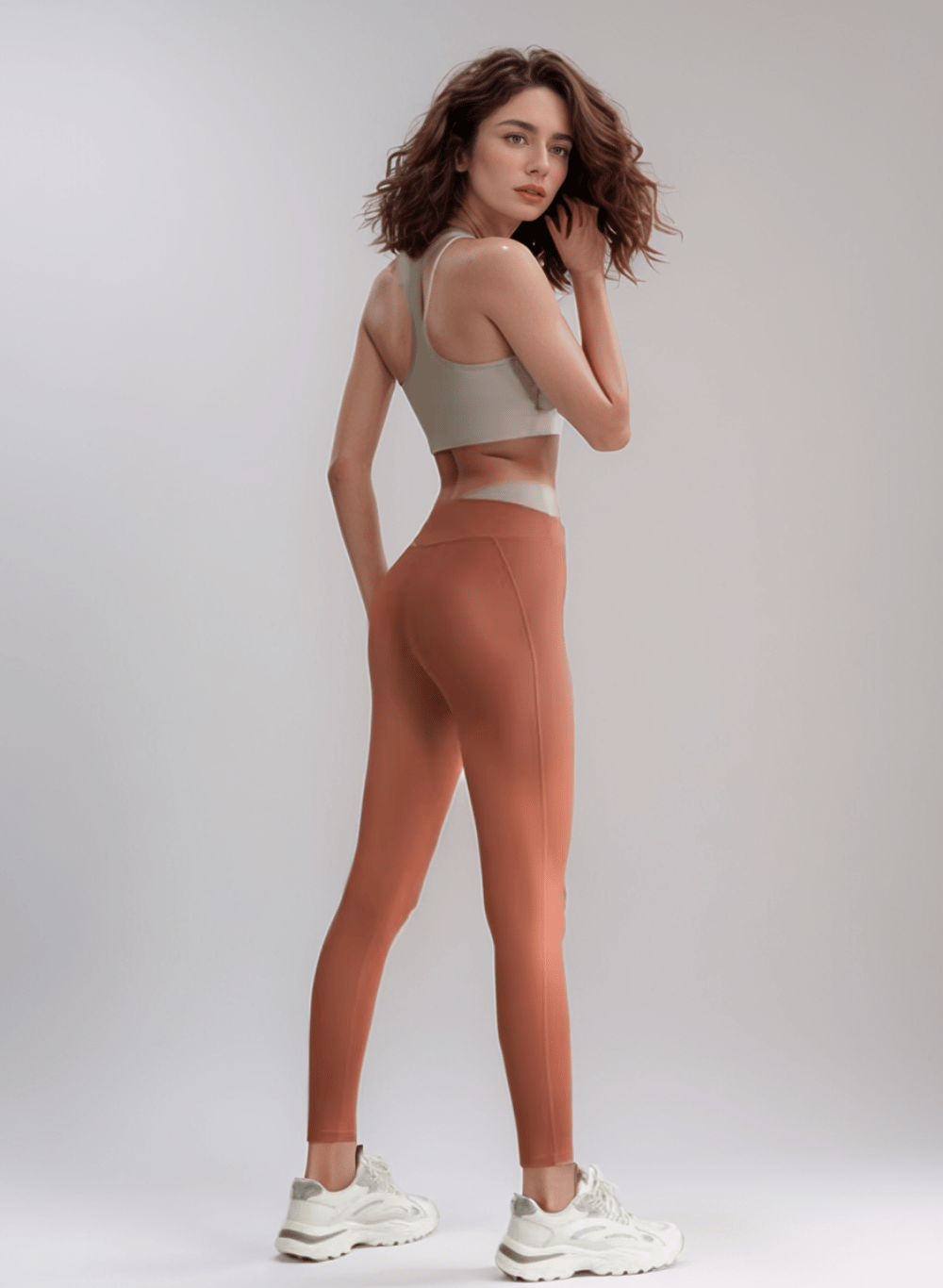 סט ספורט לנשים טייץ מחטב וטופ ספורט - דגם Propel