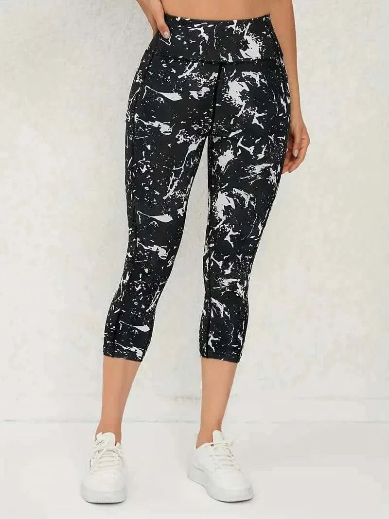 טייץ 3/4 High Waist מחטב ליוגה, חדר כושר ואימונים - דגם Glow