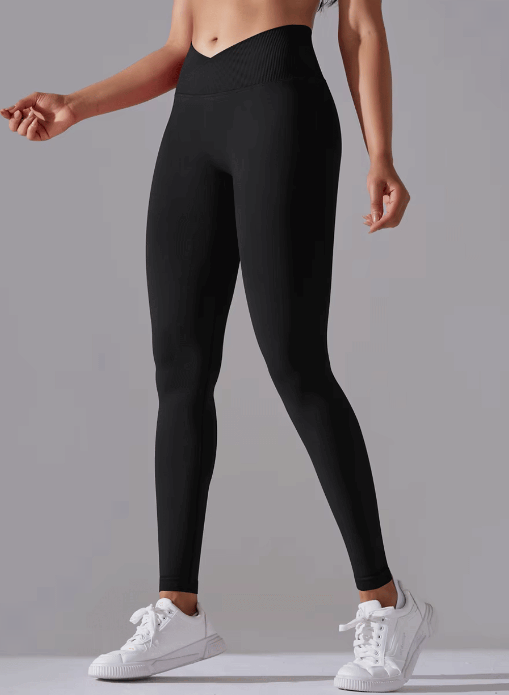 טייץ מחטב High Waist גזרת V - דגם Balance
