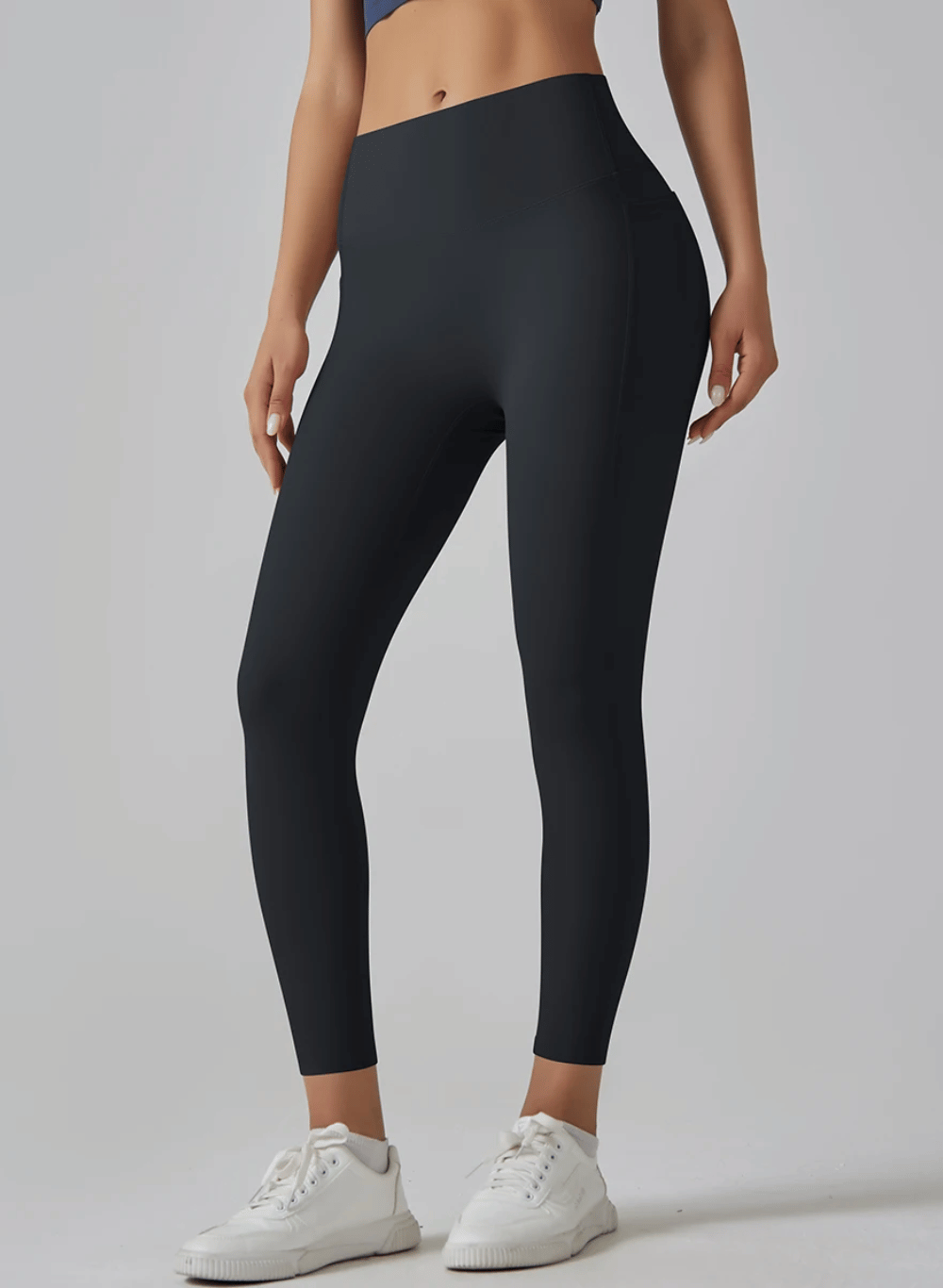 טייץ מחטב  High Waist עם כיסים - דגם Breathe