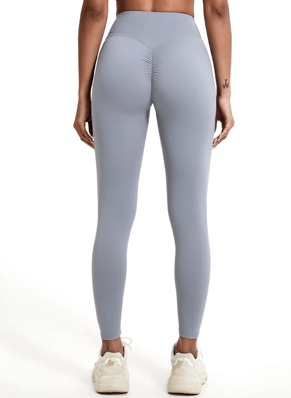 טייץ מחטב עם כיווצים בישבן High Waist עם שרוך - דגם Elevate