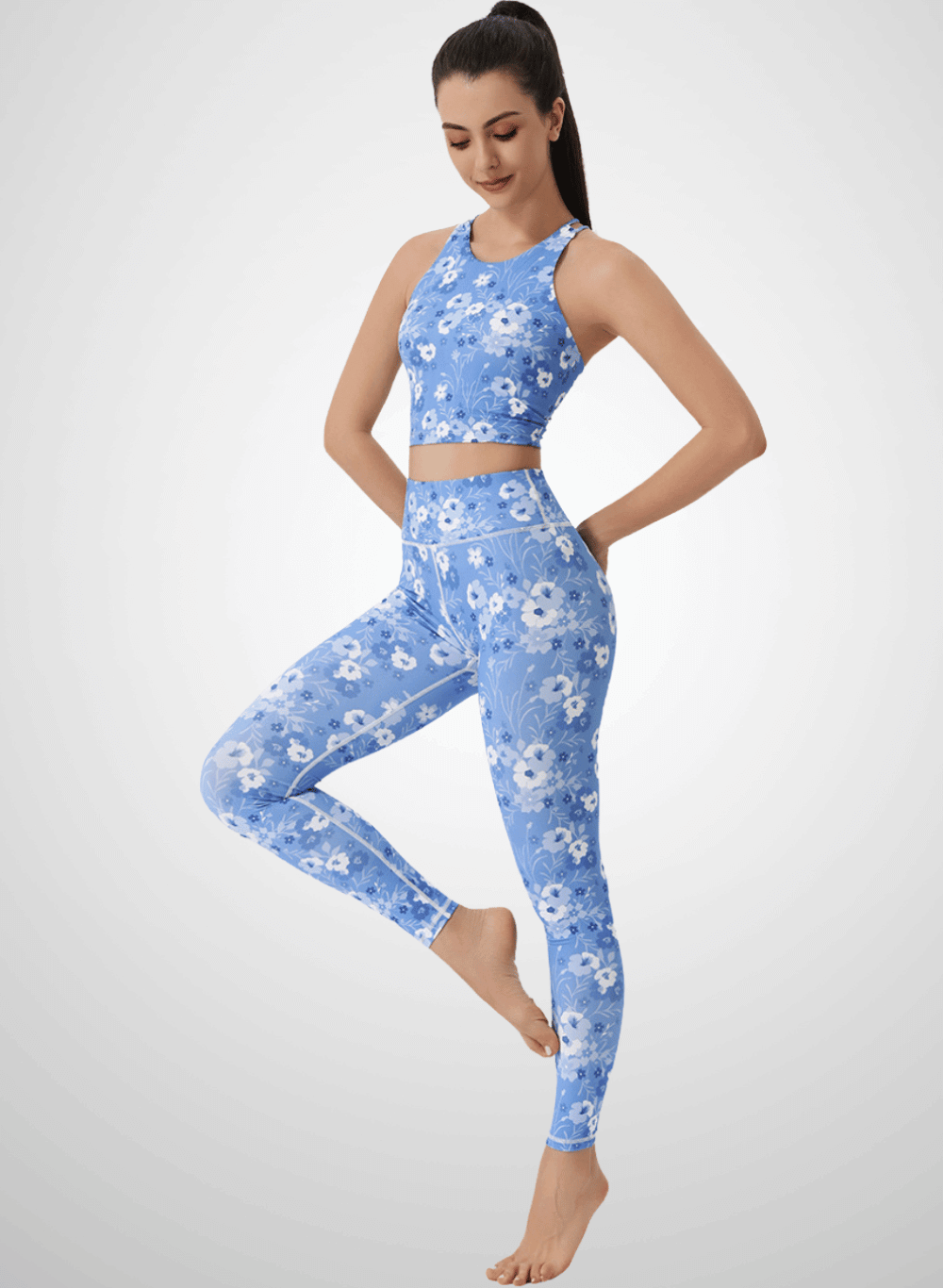 סט ספורט נשים  טייץ וטופ - דגם  Vibrance 2525 (set)