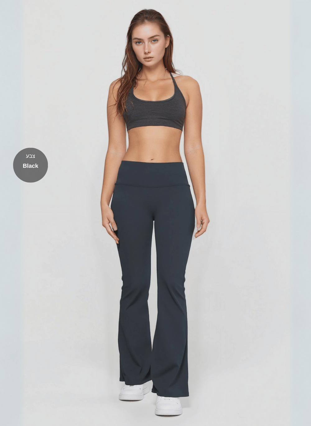 טייץ מתרחב פדלפון מחטב High Waist - דגם Flare leggings