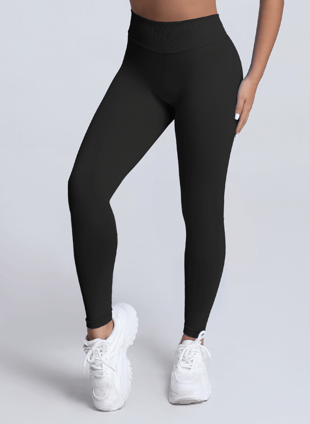 טייץ מחטב לנשים High Waist (בד עבה) - דגם Adapt 3003