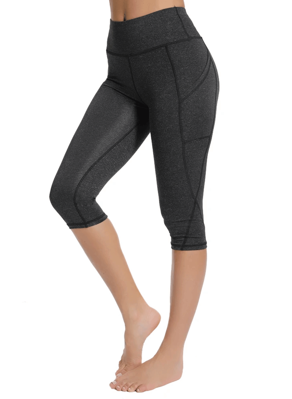 טייץ 3/4 High Waist מחטב ליוגה, חדר כושר ואימונים - דגם Glow