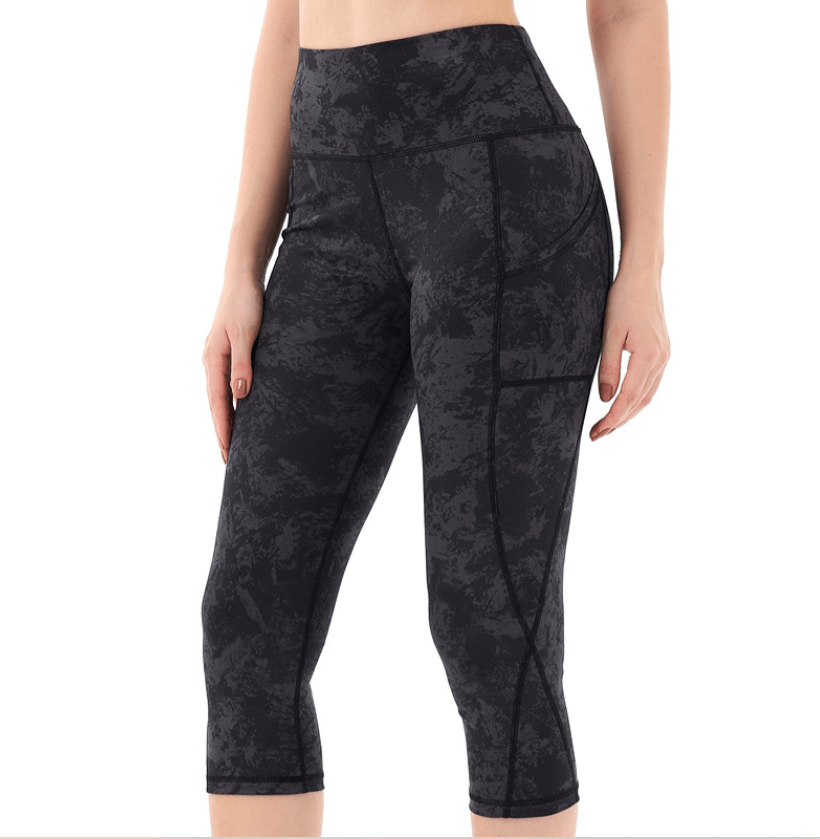 טייץ 3/4 High Waist מחטב ליוגה, חדר כושר ואימונים - דגם Glow