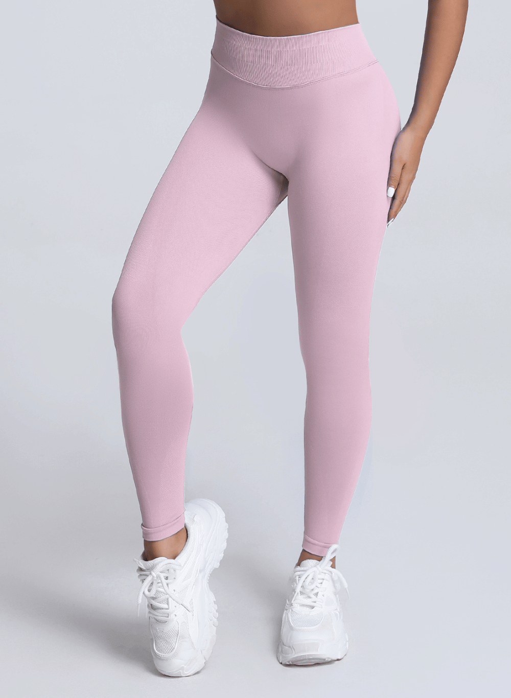 טייץ מחטב לנשים High Waist (בד עבה) - דגם Adapt 3003