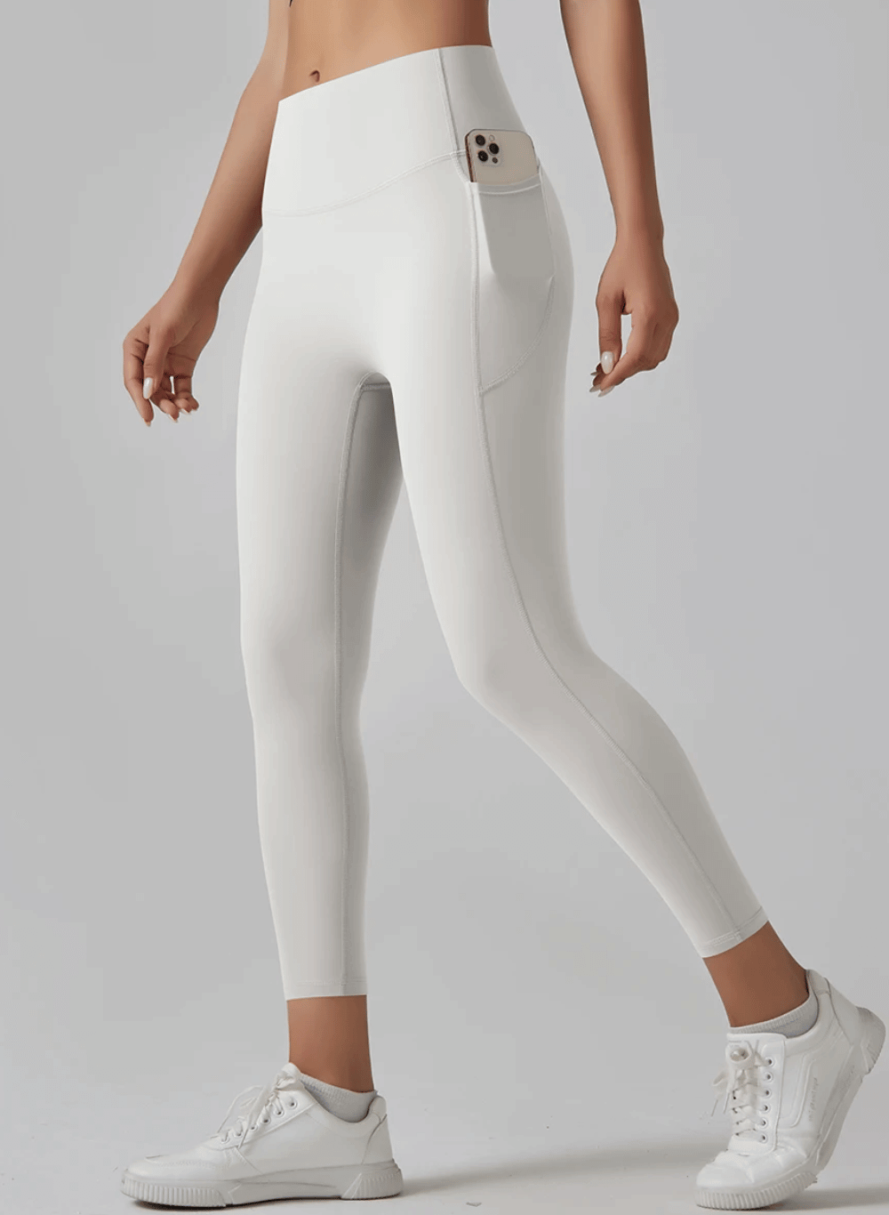 טייץ מחטב  High Waist עם כיסים - דגם Breathe