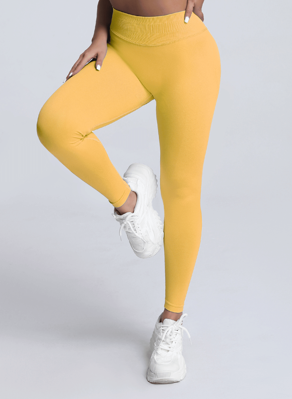 טייץ מחטב לנשים High Waist (בד עבה) - דגם Adapt 3003