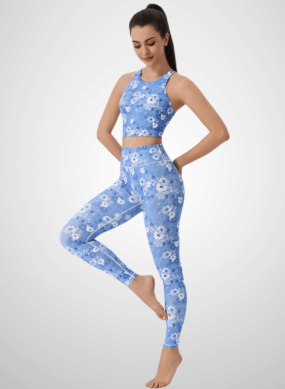 סט ספורט נשים  טייץ וטופ - דגם  Vibrance 2525 (set)