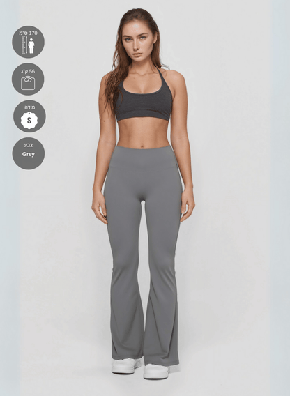טייץ מתרחב פדלפון מחטב  High Waist - דגם Flare leggings