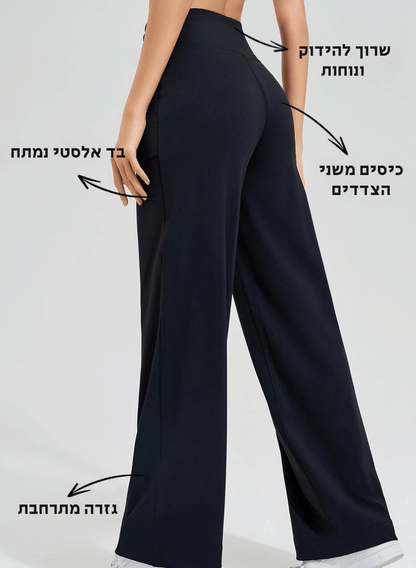 מכנס יוגה לנשים בגזרה גבוהה – דגם ZenFlex 1001